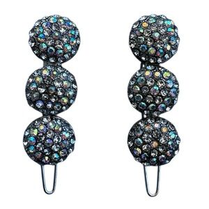 2 RHINESTONE BARRETTES